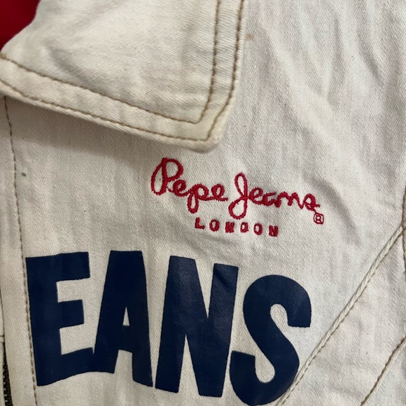 Vintage Pepe Jeans RARE London embroidered jacket small - Picture 3 of 6
